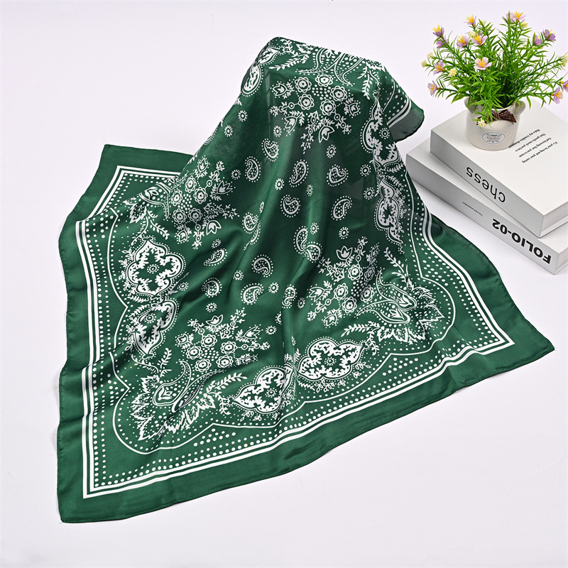 시후드 70cm 정사각형 새틴 헤드 스카프 여성용 새틴 - Scarf Silk Square 리뷰 및 가격